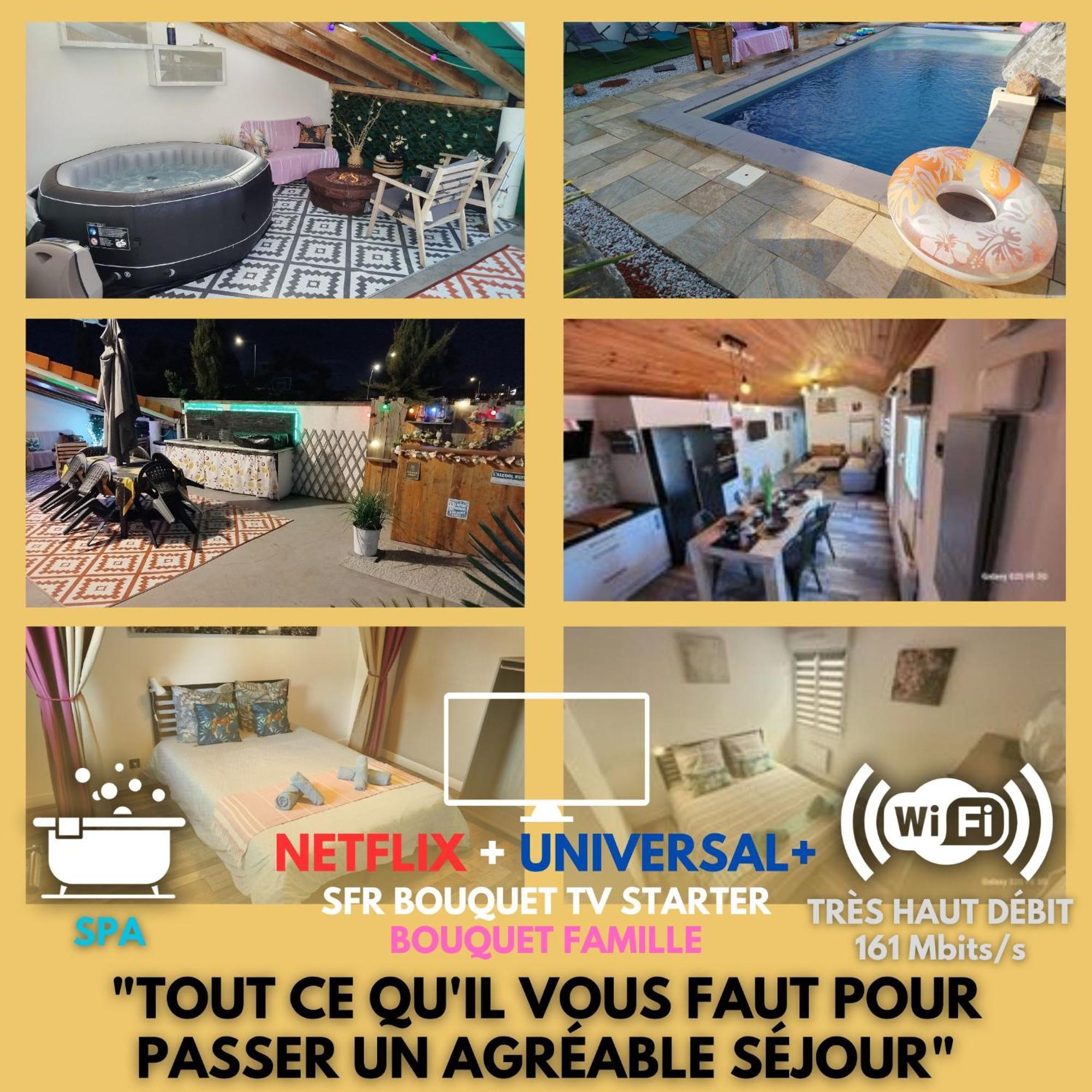 Escapade Du Roi Henri Iv A Maison Entierement Privee 6 Personnes & Bebe Avec Piscine, Spa, Brasero & Plancha Ideal Vacances, Week-end, Repos Ou Teletravail * Pau