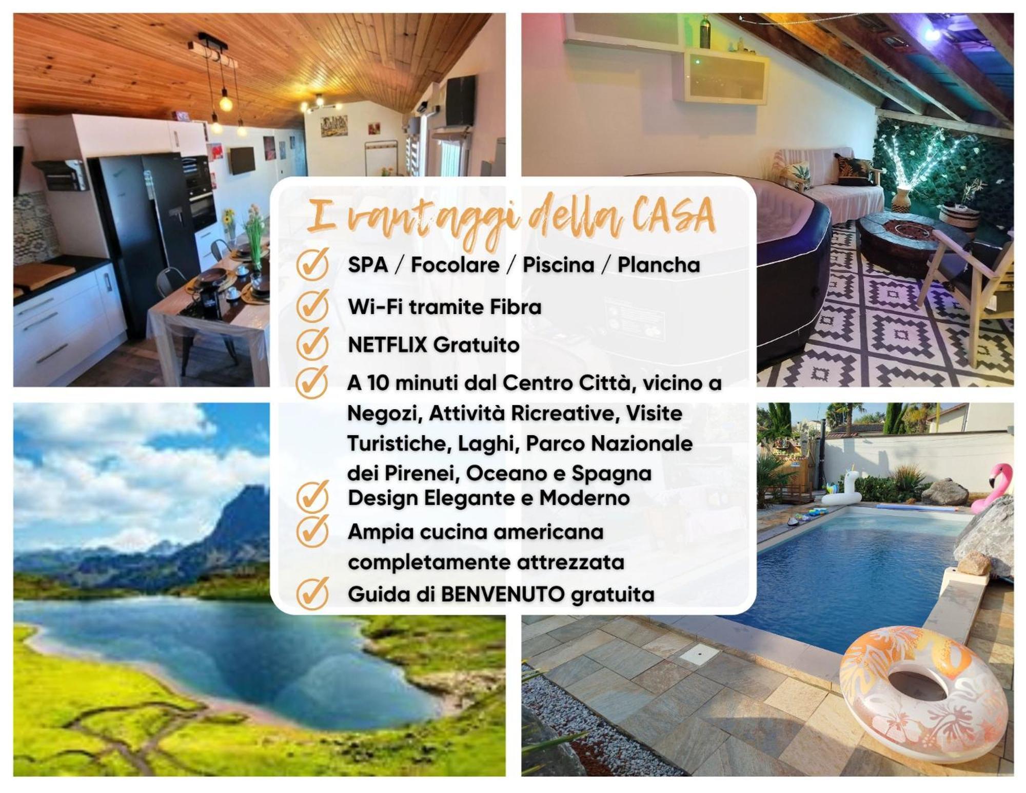 Escapade Du Roi Henri Iv A Maison Entierement Privee 6 Personnes & Bebe Avec Piscine, Spa, Brasero & Plancha Ideal Vacances, Week-end, Repos Ou Teletravail Pau